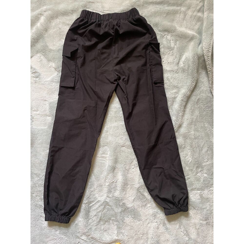 Lightweight Black Cargo Jogger Pants, Women's Size XS / 2 - Picture 2 of 6